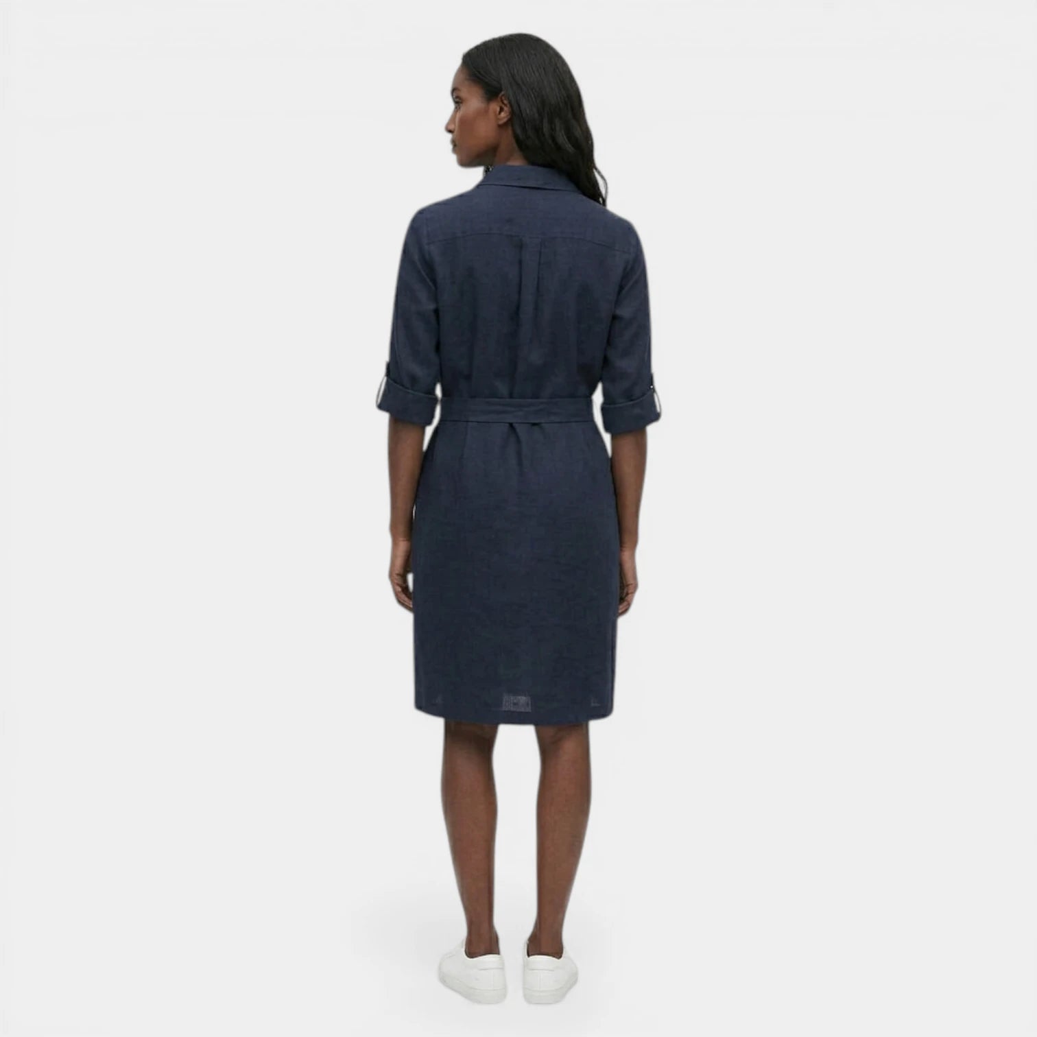 Robe Midi Bretelles Coupe Évasée pour Femme