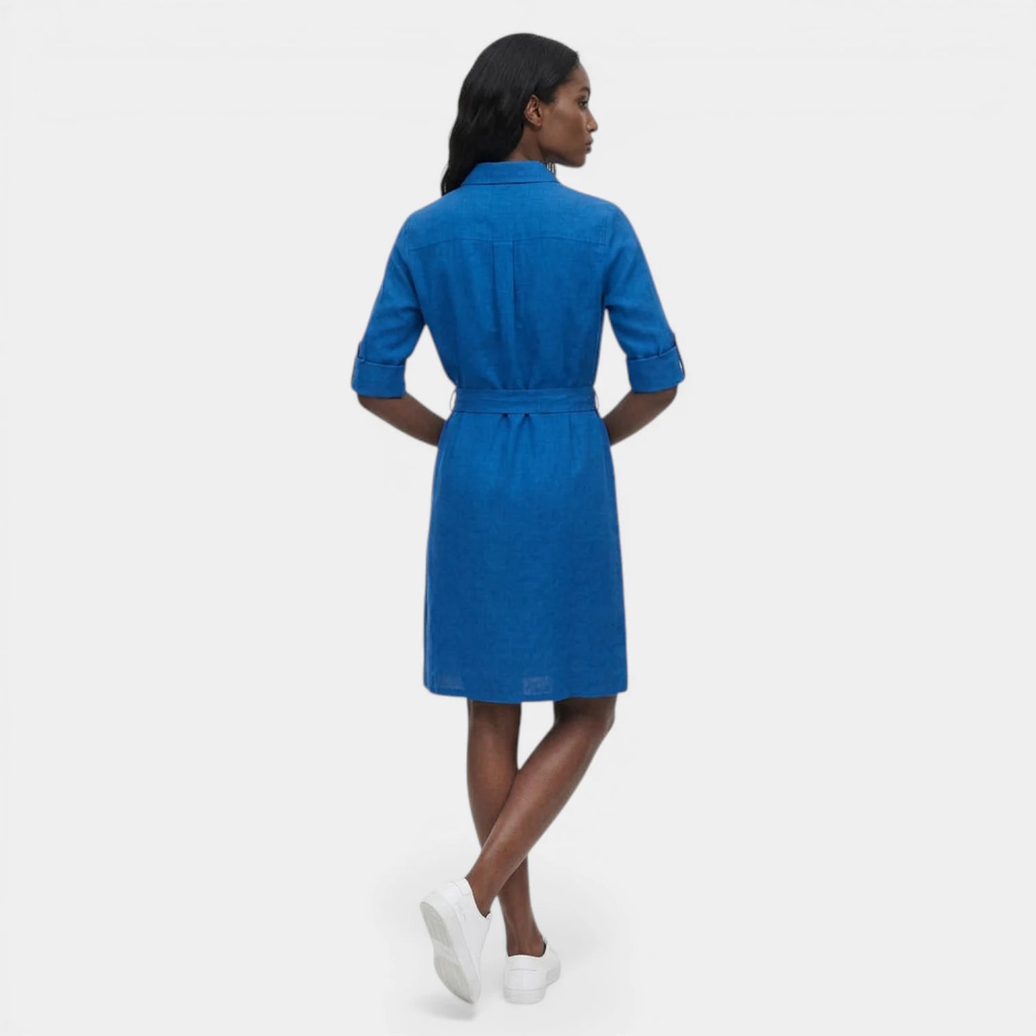 Robe Midi Bretelles Coupe Évasée pour Femme