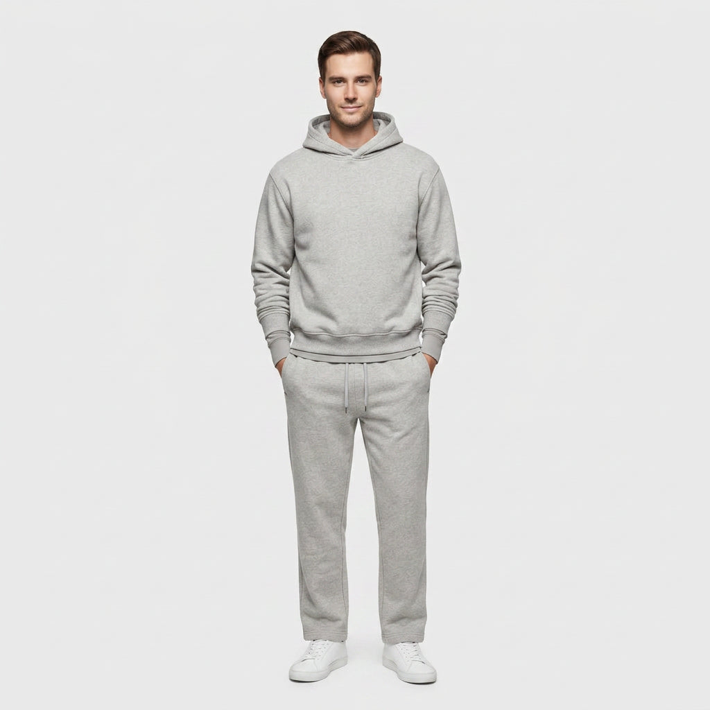 Ensemble Sweat à Capuche Minimaliste Coupe Décontractée pour Homme