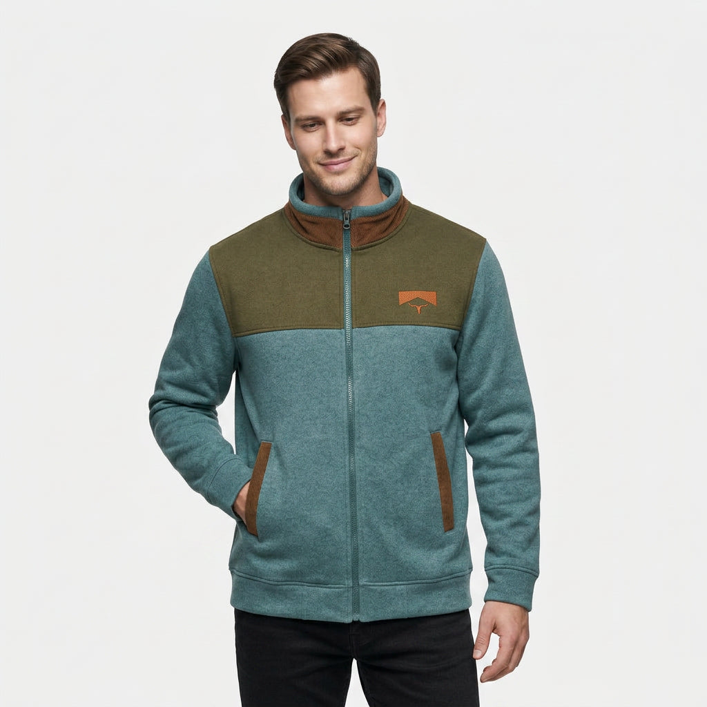 Veste Western Doublure Polaire Motifs Ethniques pour Homme