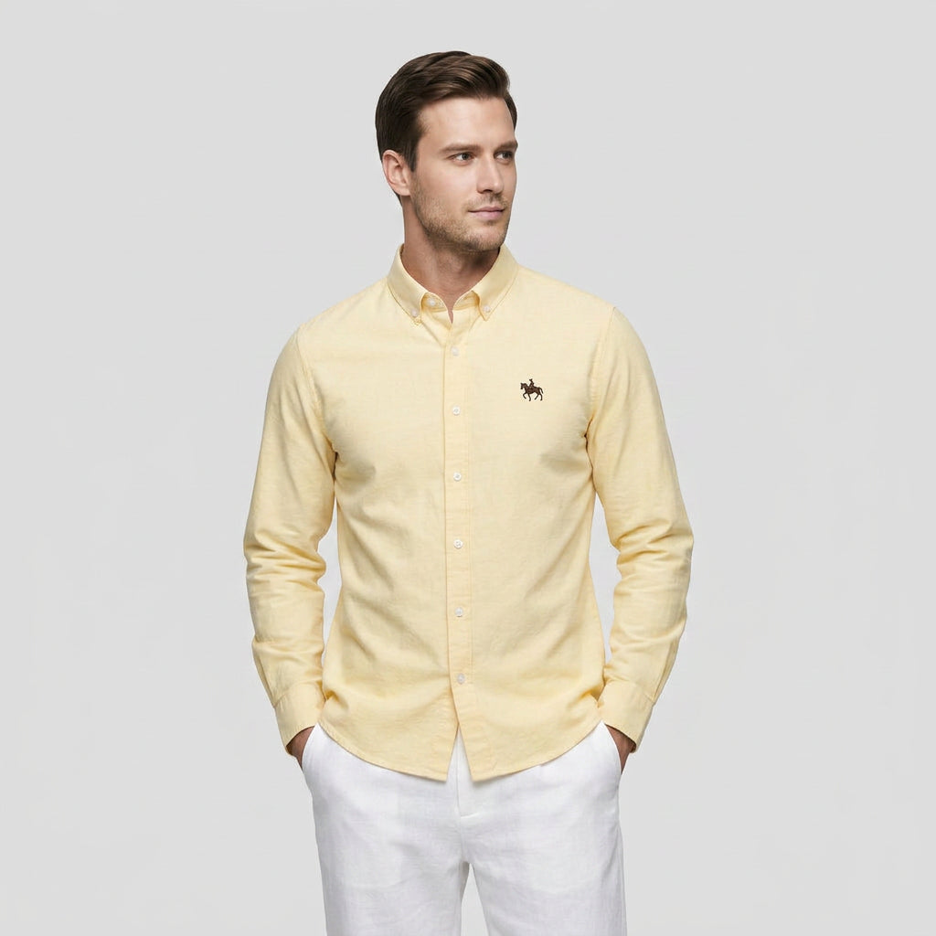 Chemise Carreaux Manches Longues Col Boutonné pour Homme