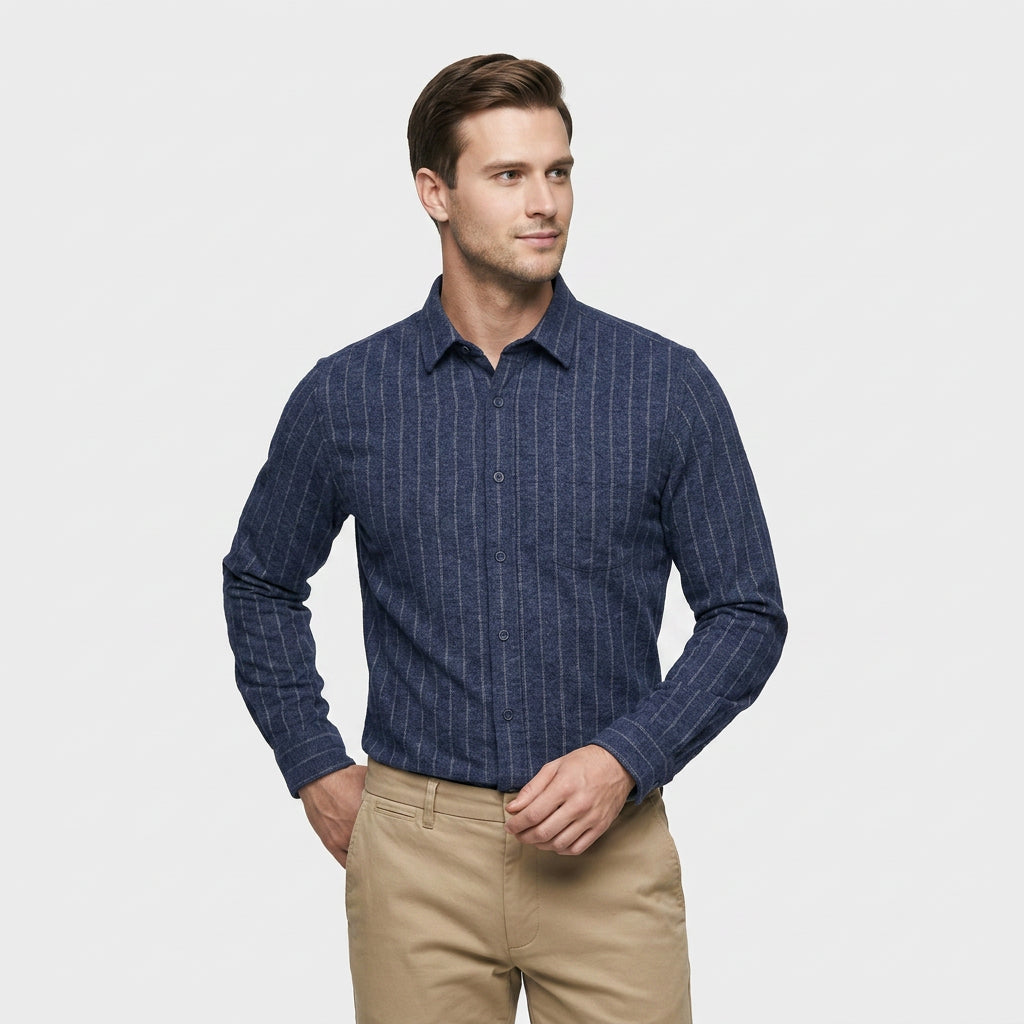 Chemise Carreaux Coupe Décontractée Col Classique pour Homme
