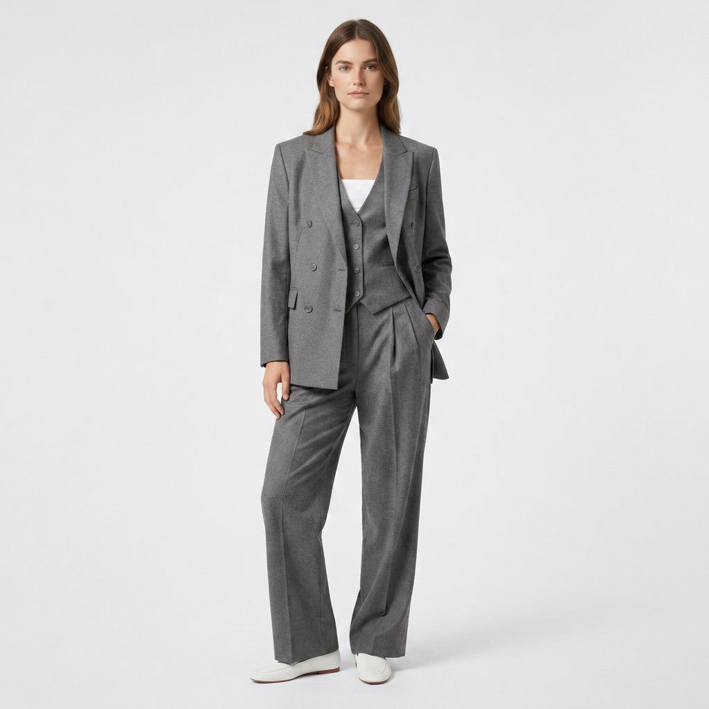 Ensemble Trois Pièces Coupe Coordonnée pour Femme