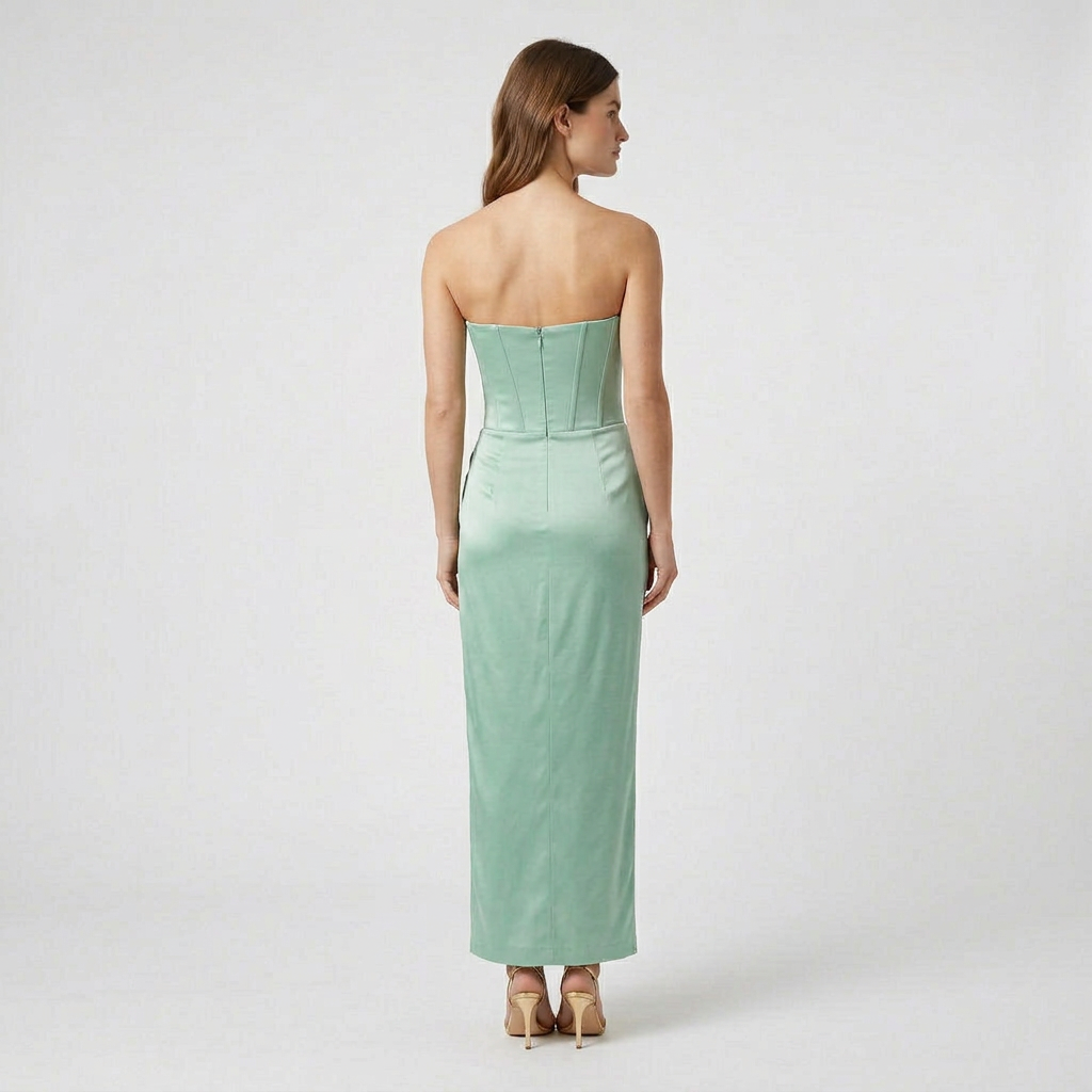Robe Colonne Bretelles Fines Dos Échancré pour Femme