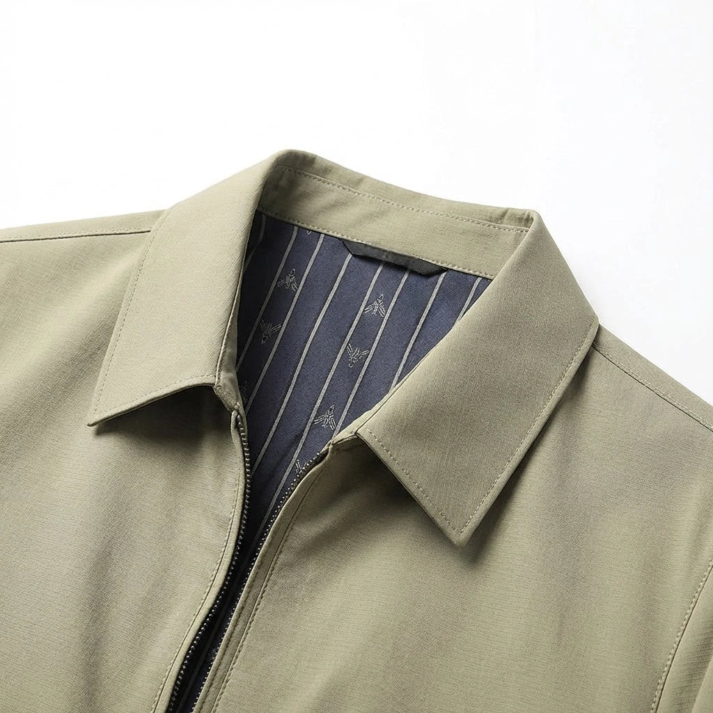 Veste Casual Col Revers Coupe Ample Respirante pour Homme