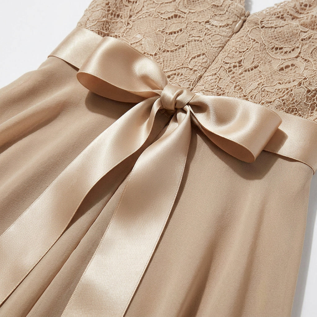 Robe Asymétrique High-Low Coupe Évasée pour Femme