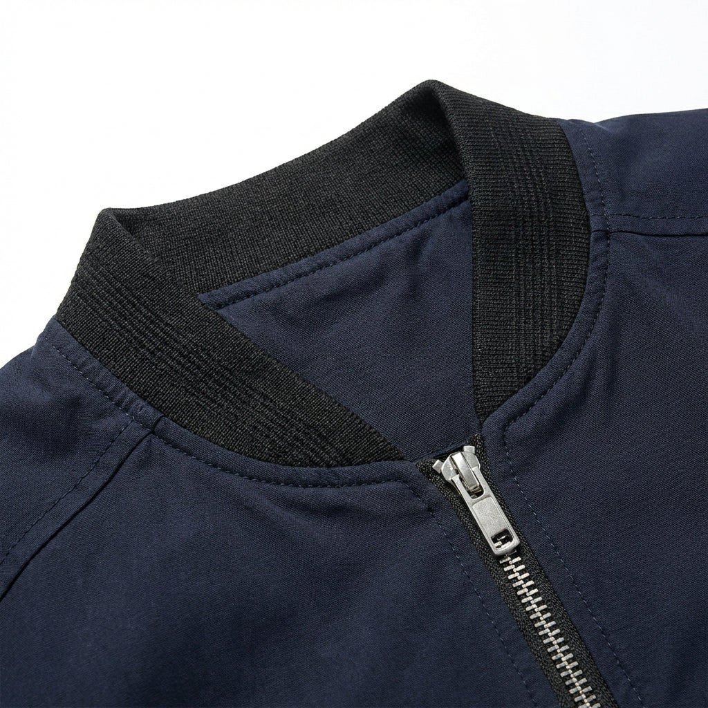Veste Bomber Slim Coupe Ajustée Moderne pour Homme