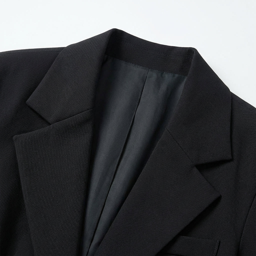 Blazer Ceinturé Coupe Ample Épaules Structurées pour Femme