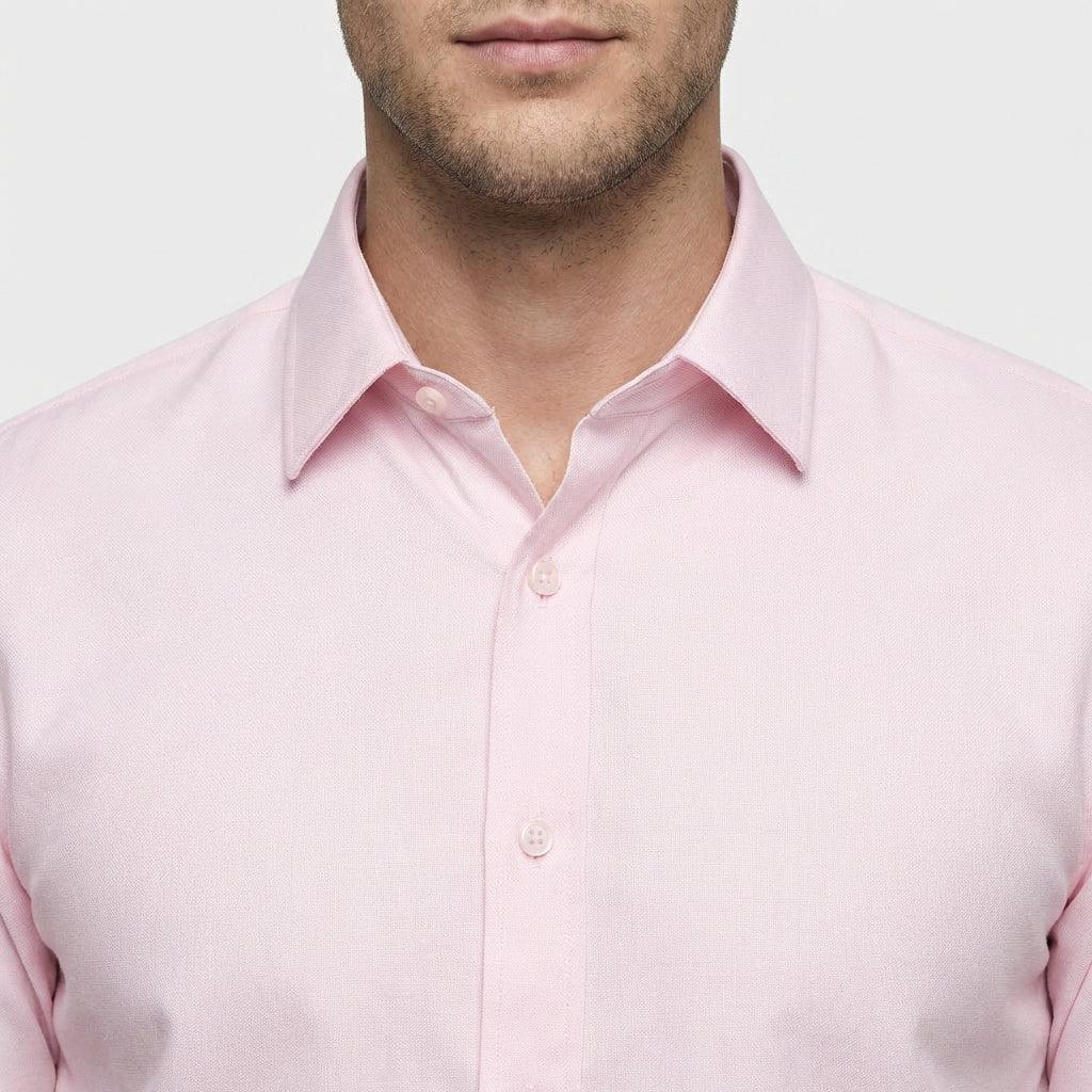 Chemise Infroissable Manches Longues Coupe Décontractée pour Homme
