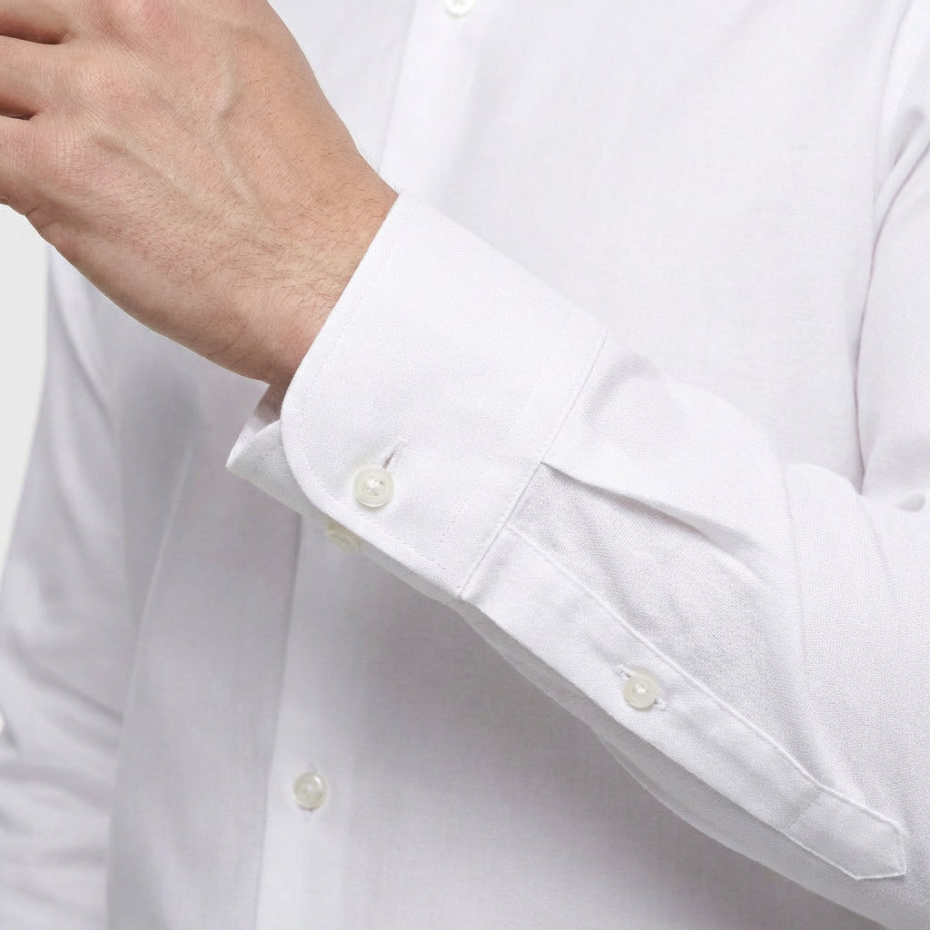 Chemise Infroissable Manches Longues Coupe Décontractée pour Homme