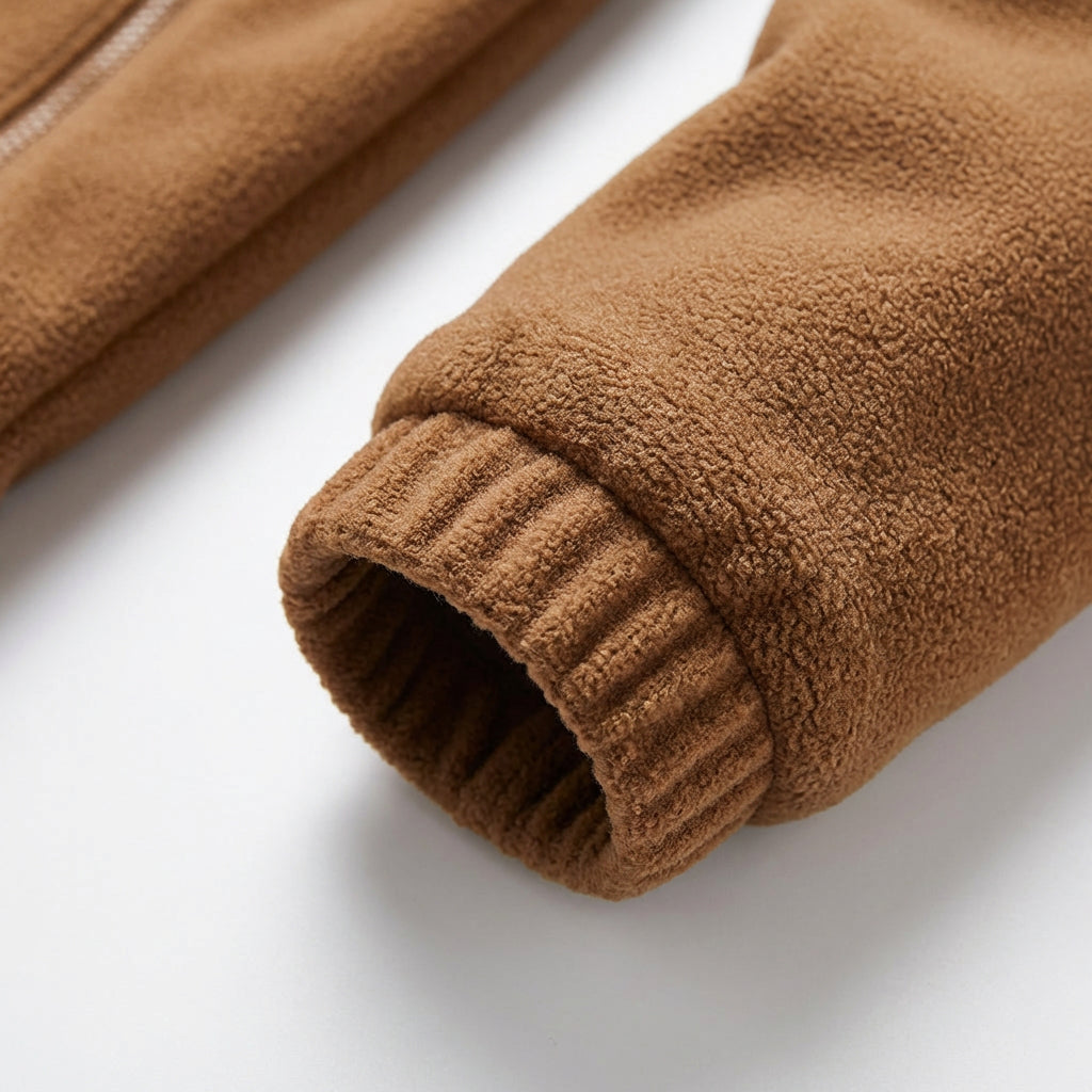 Veste Polaire à Capuche Poches Zippées pour Homme