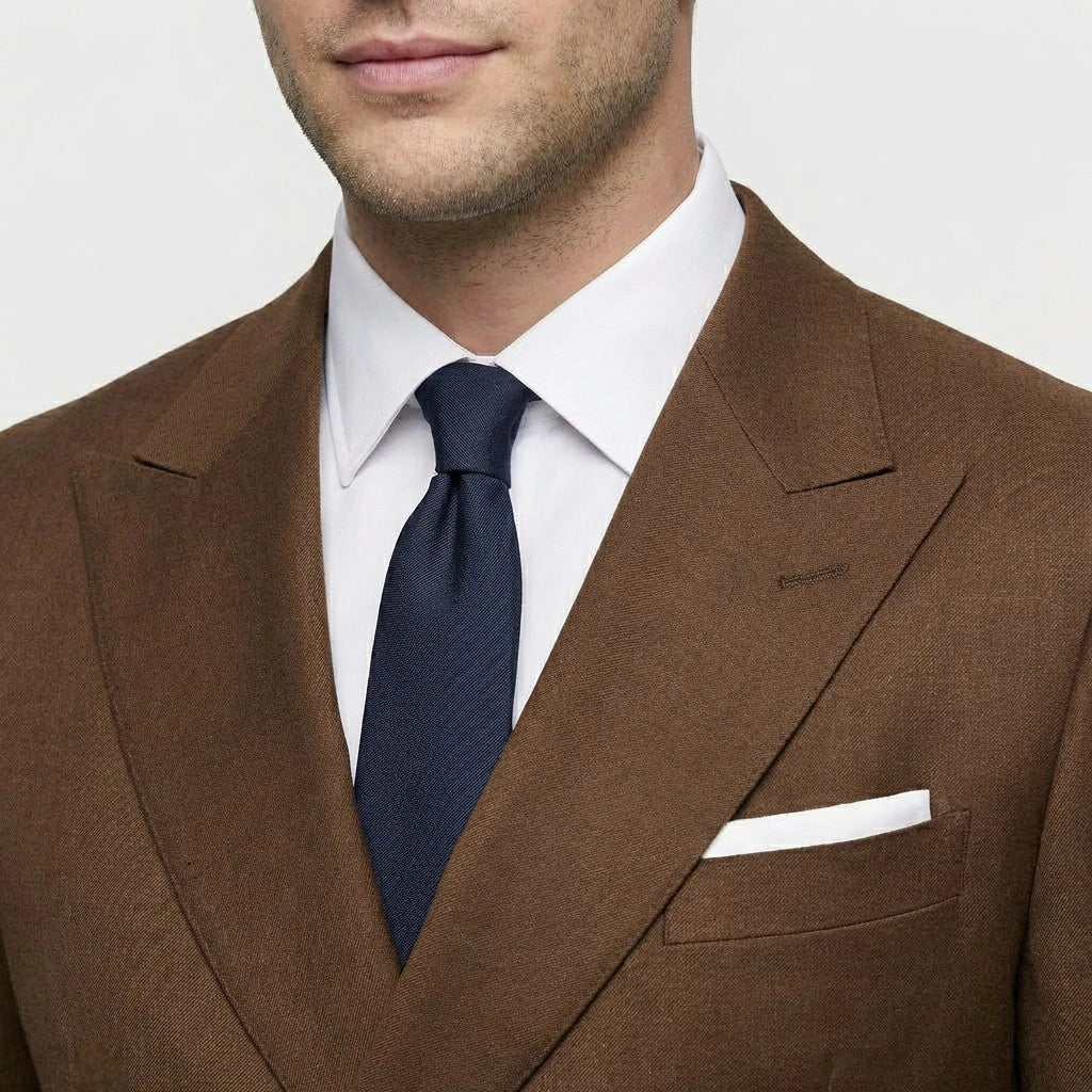 Costume Deux Pièces Double Boutonnage Revers Pointus pour Homme
