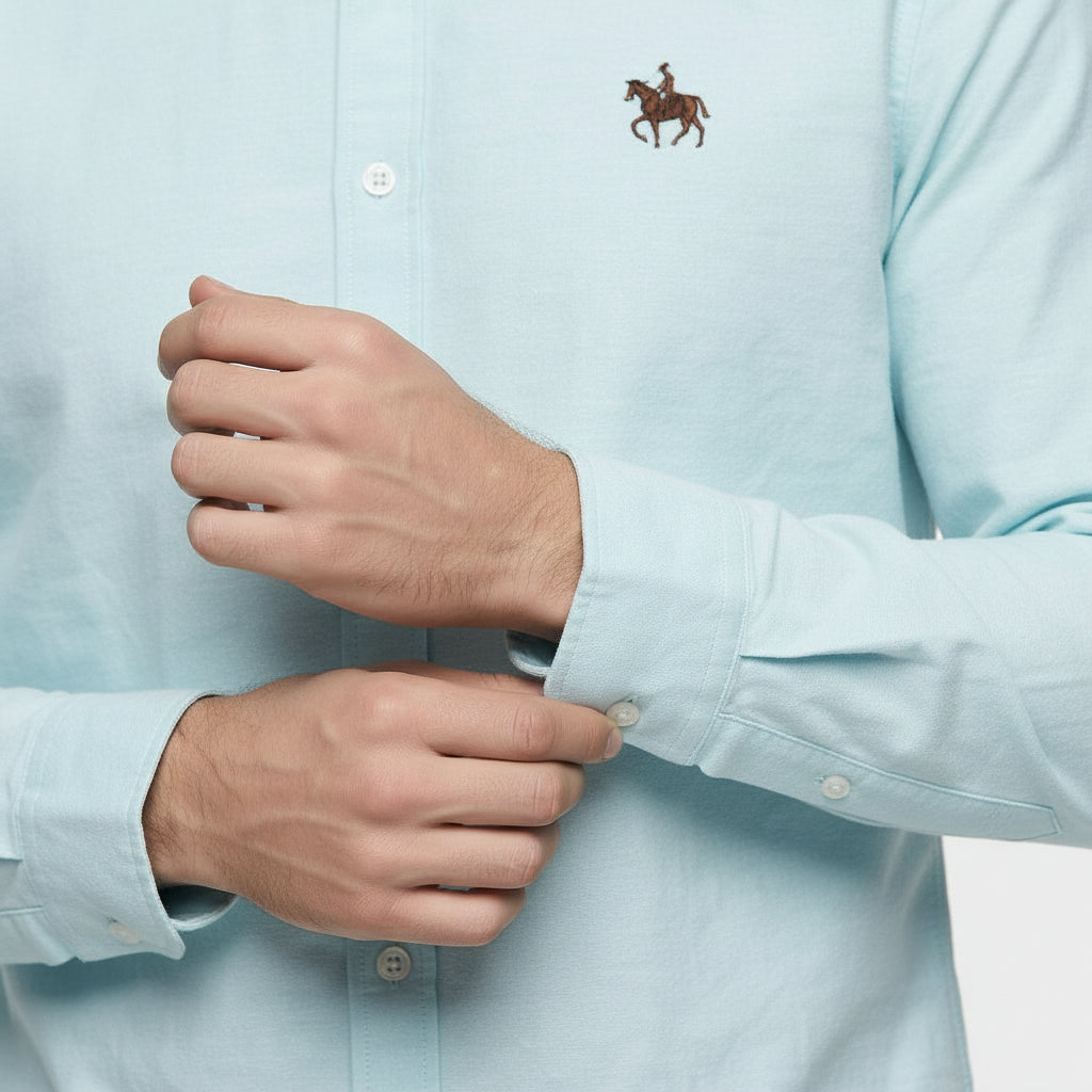 Chemise Carreaux Manches Longues Col Boutonné pour Homme