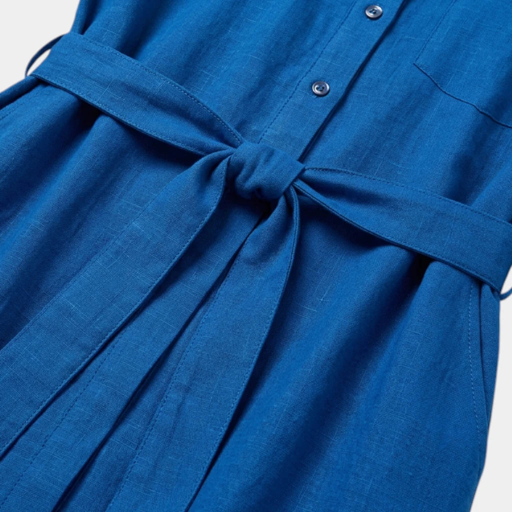 Robe Midi Bretelles Coupe Évasée pour Femme