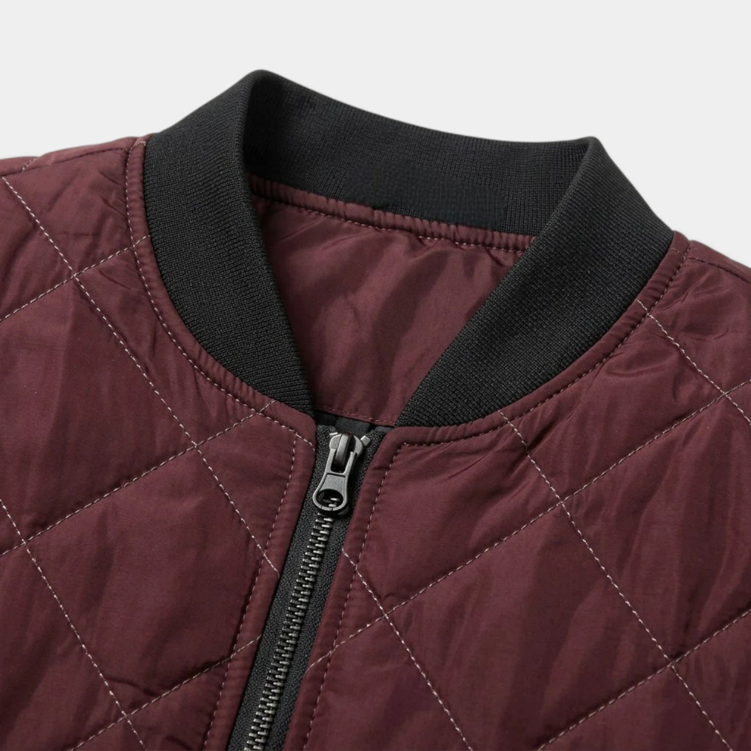 Blouson Bomber Matelassé Poches Zippées pour Homme