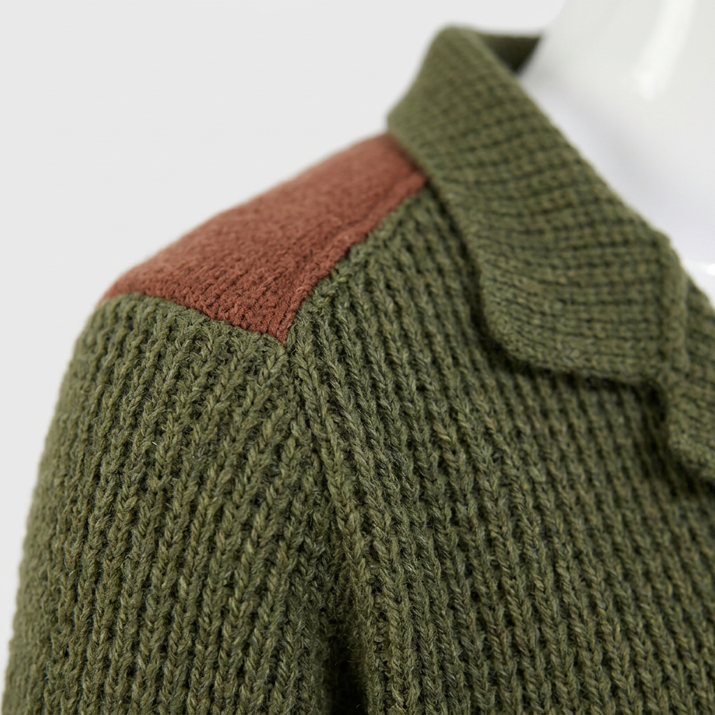 Men's Structured Knit Blazer Cardigan