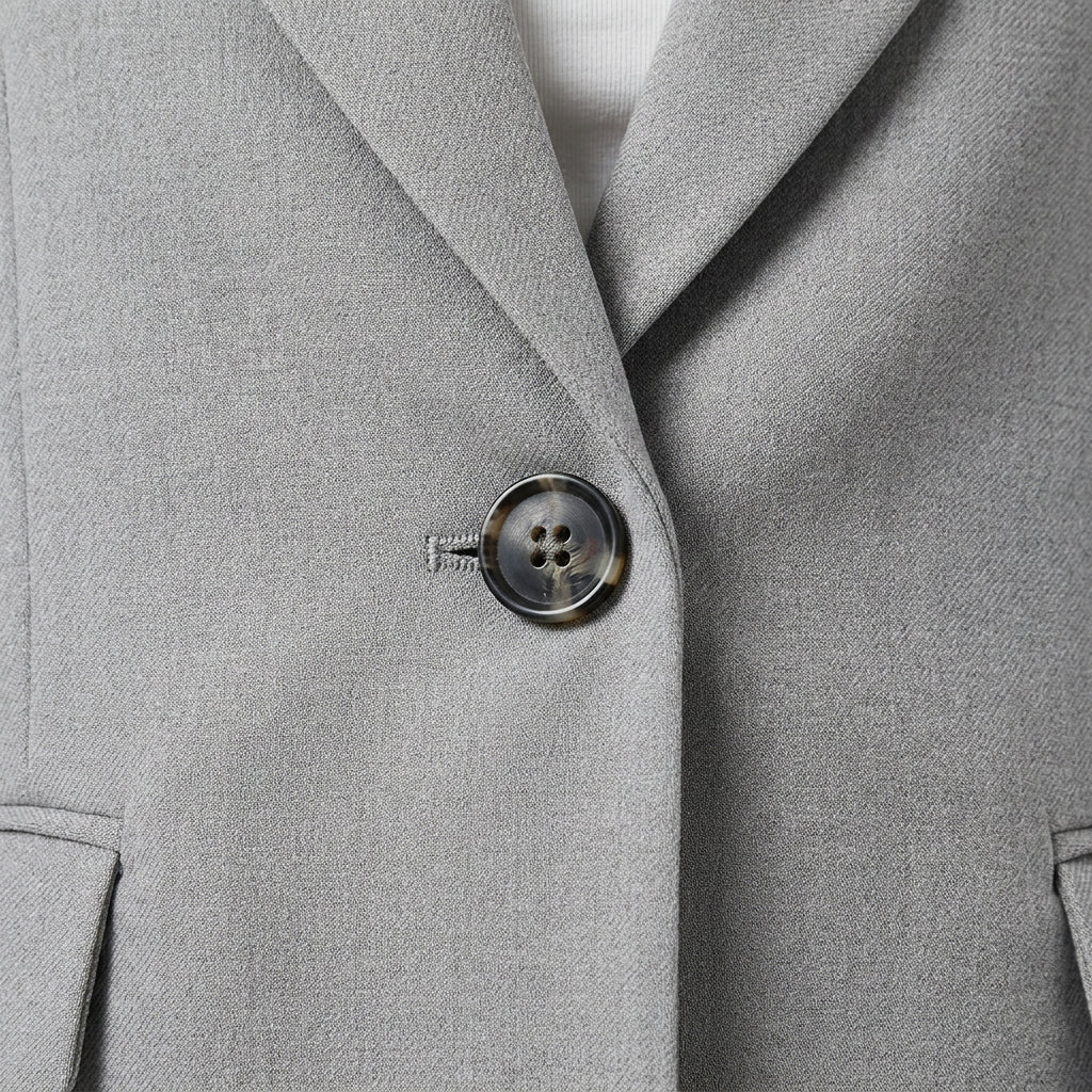 Costume Blazer Deux Pièces Coupe Structurée pour Femme
