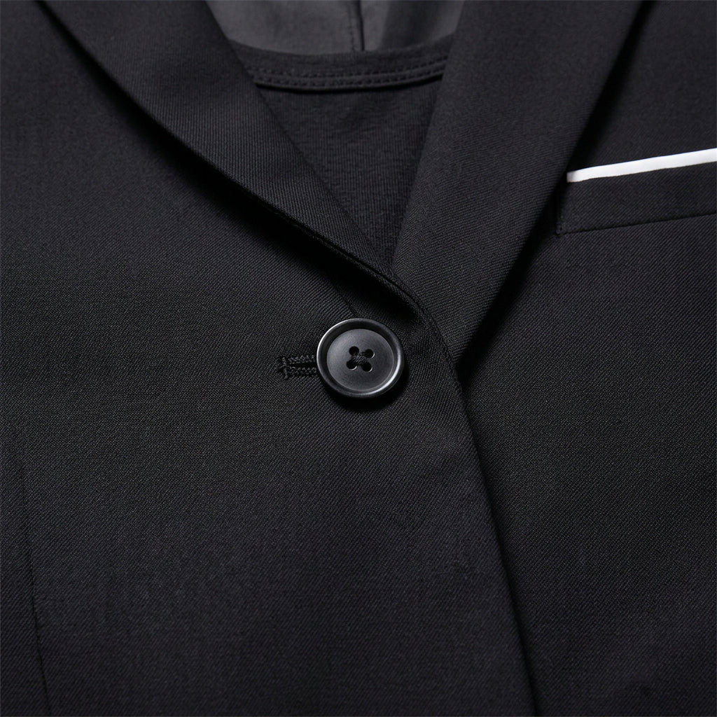 Blazer Élégant Coupe Moderne Épaules Structurées pour Homme