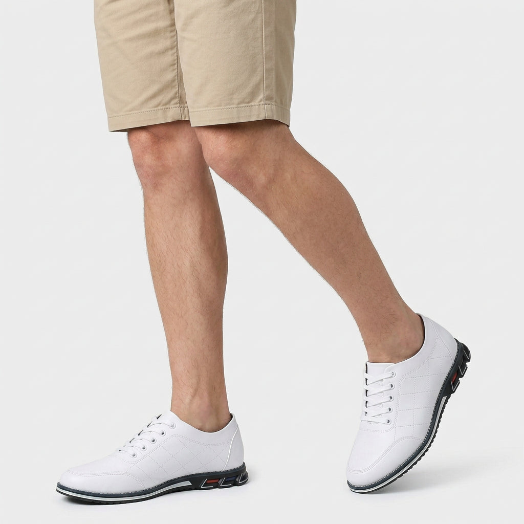 Chaussures Casual à Lacets Détails Matelassés Semelle Sport pour Homme