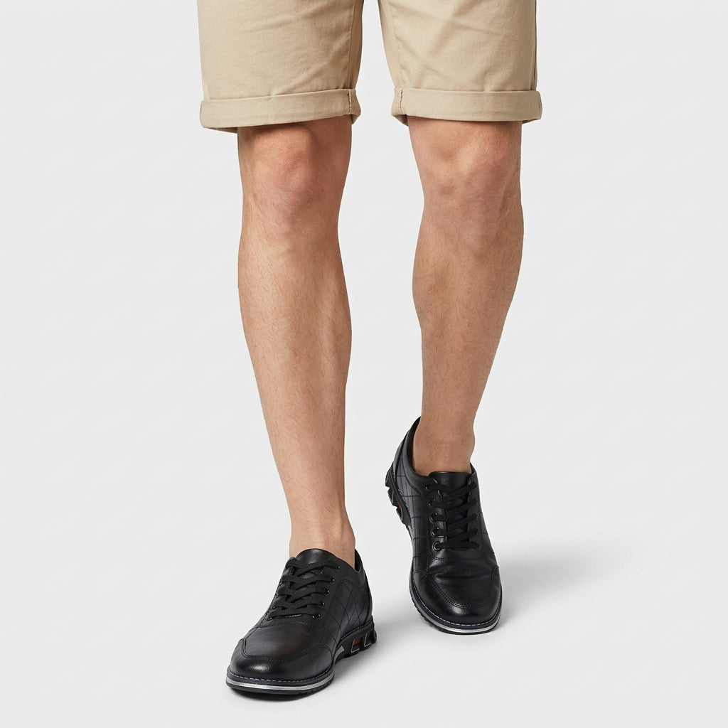 Chaussures Casual à Lacets Détails Matelassés Semelle Sport pour Homme