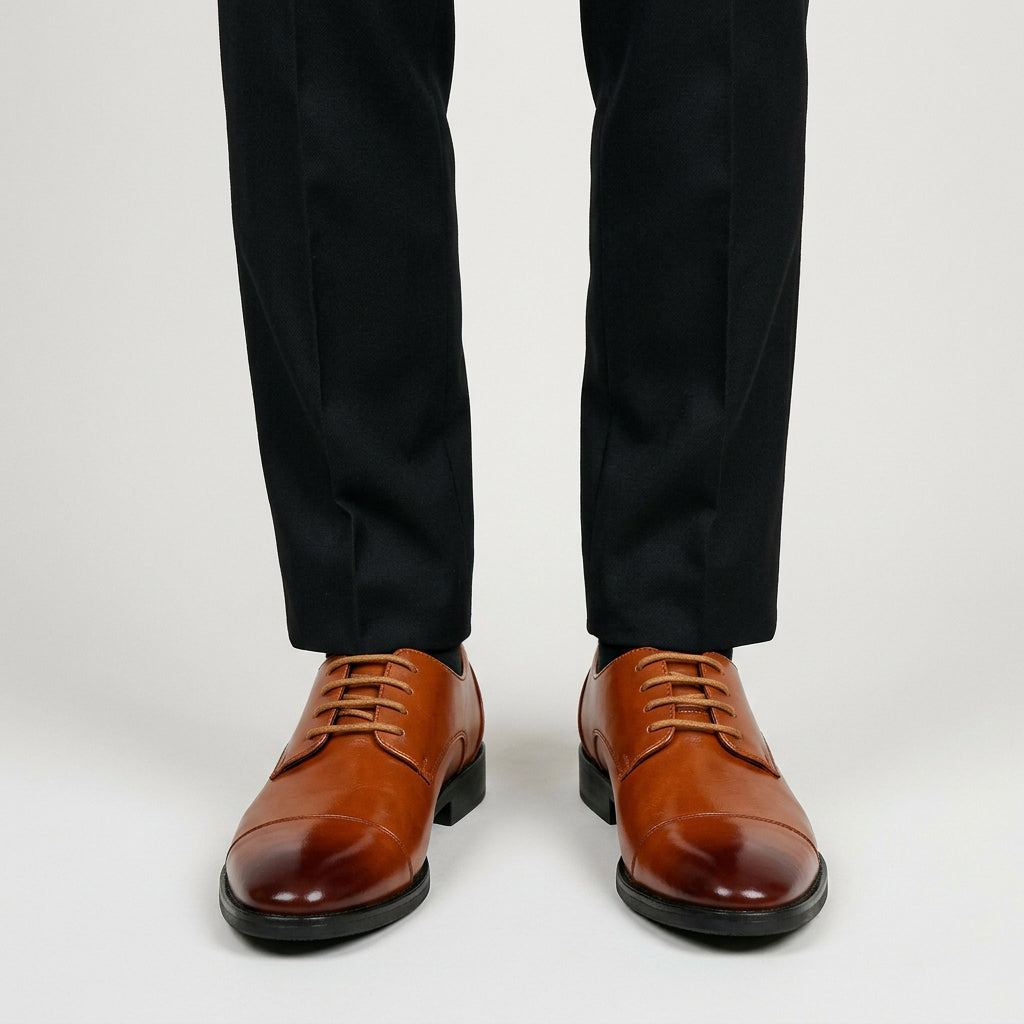 Oxford Cuir Pleine Fleur Cousu Goodyear pour Homme