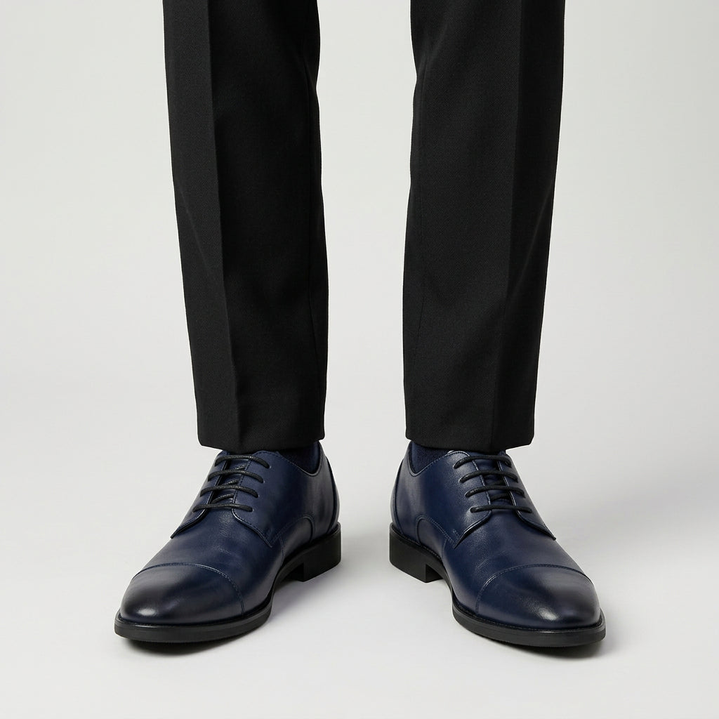 Oxford Cuir Pleine Fleur Cousu Goodyear pour Homme