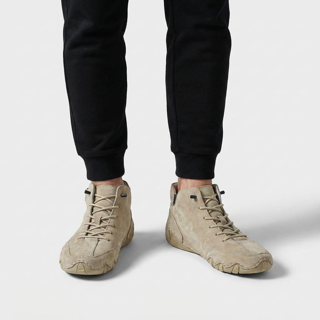 Sneakers Montantes Casual Lacets Bride Cheville pour Homme