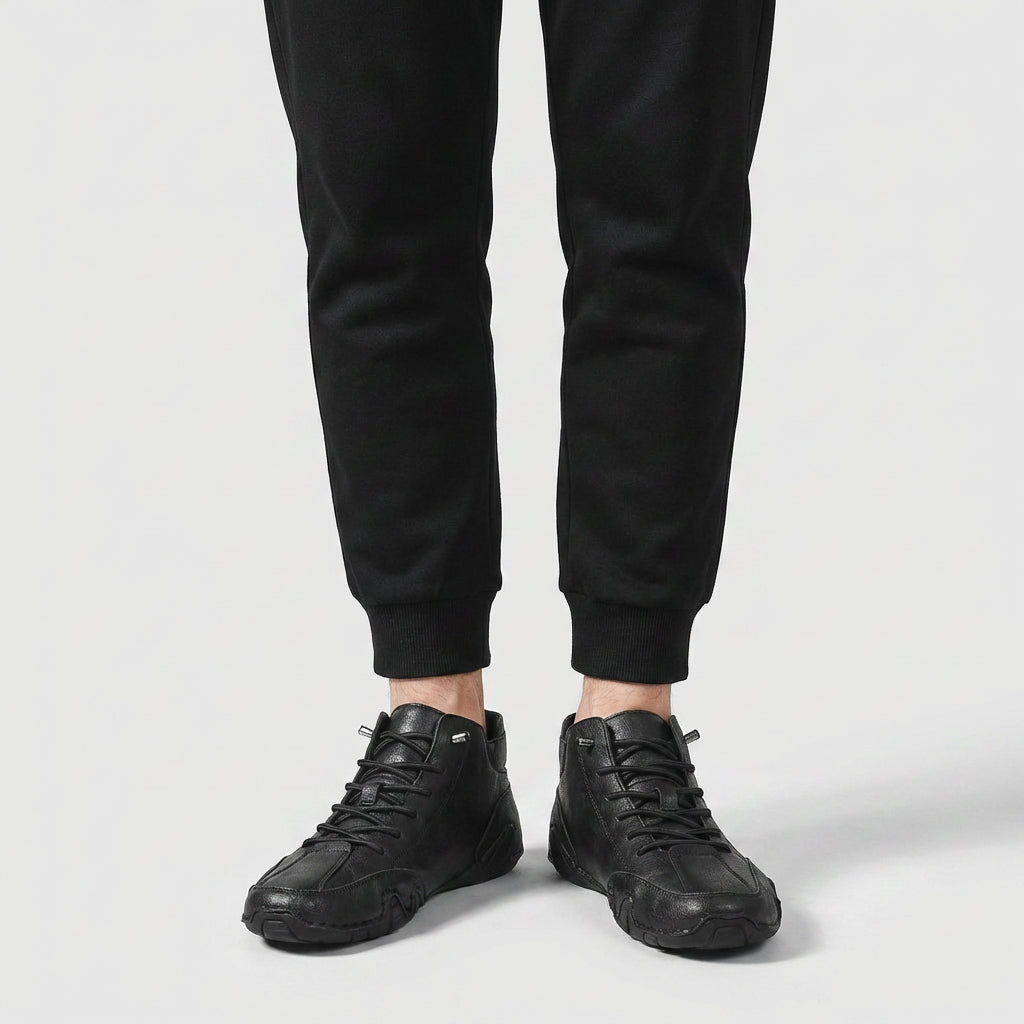 Sneakers Montantes Casual Lacets Bride Cheville pour Homme