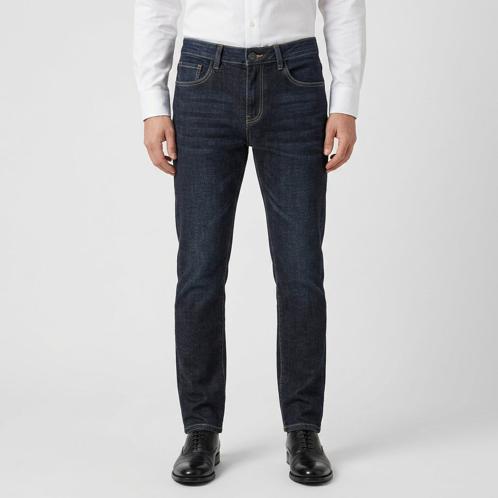 Jean Denim Classique Coupe Droite pour Homme