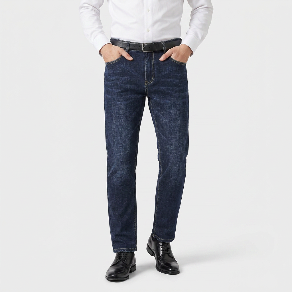Jean Denim Classique Coupe Droite pour Homme