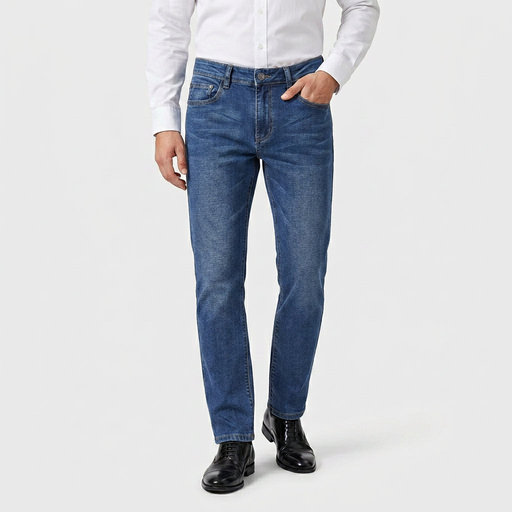 Jean Denim Classique Coupe Droite pour Homme