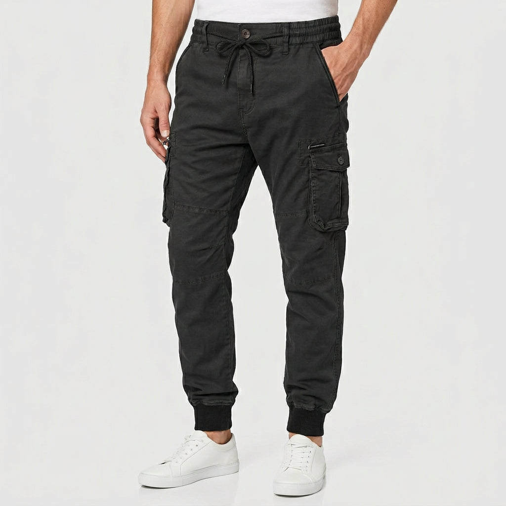 Pantalon Jogger Cargo Taille Élastiquée pour Homme