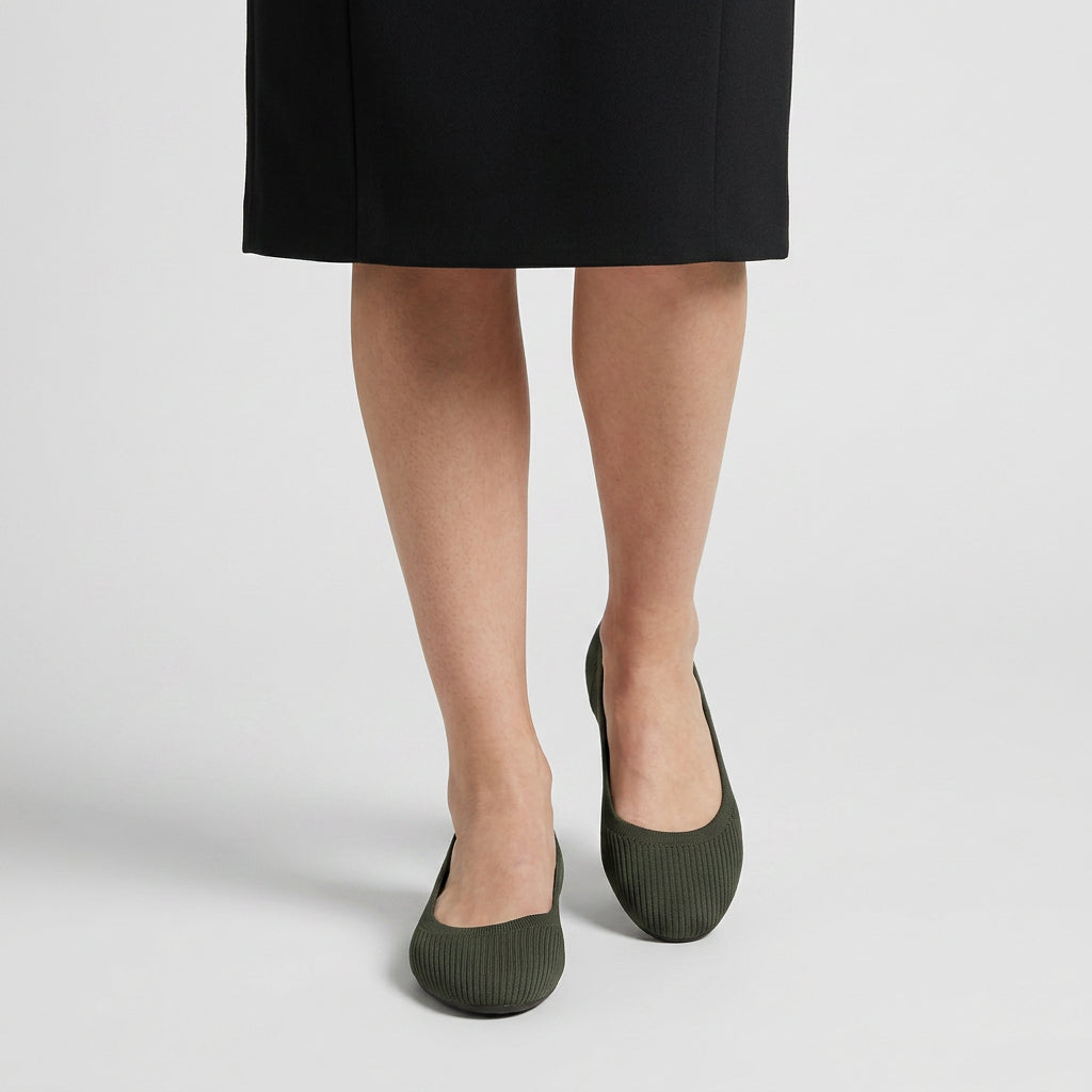 Ballerines Maille Stretch Slip-On Respirantes pour Femme