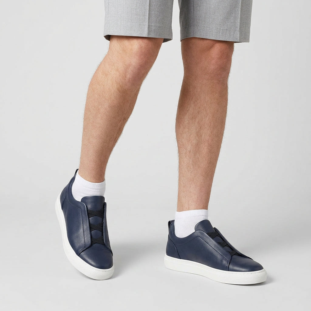 Sneakers Cuir Casual Confort pour Homme