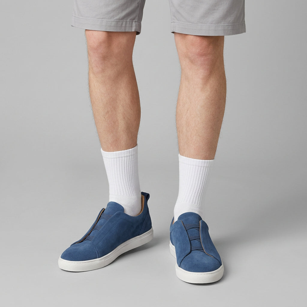 Sneakers Cuir Casual Confort pour Homme