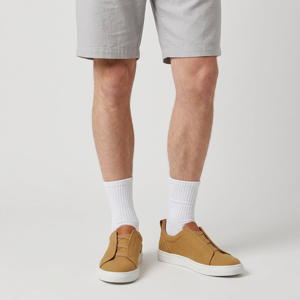 Sneakers Cuir Casual Confort pour Homme