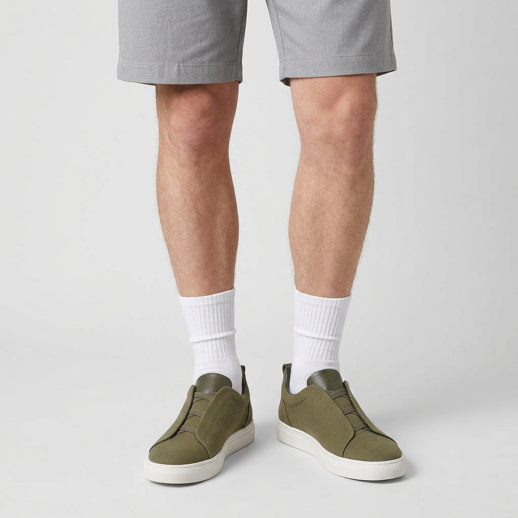 Sneakers Cuir Casual Confort pour Homme