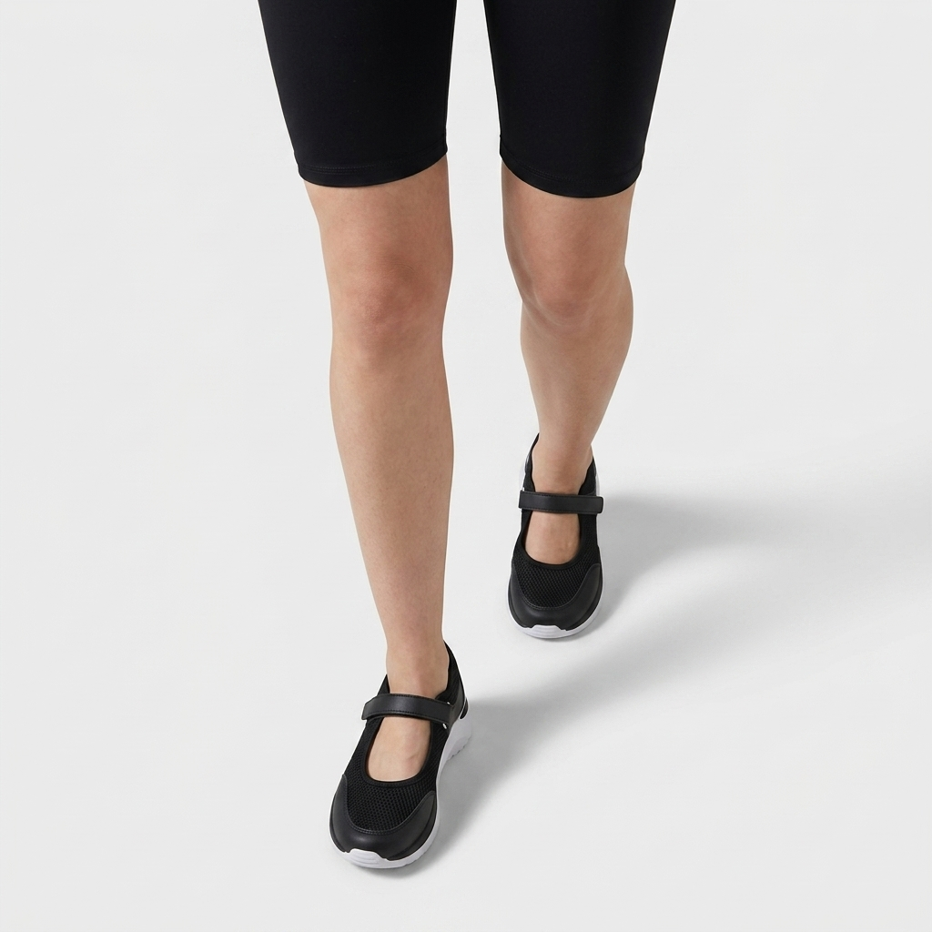Sneakers Légères Semelle Crantée Coupe Classique pour Femme