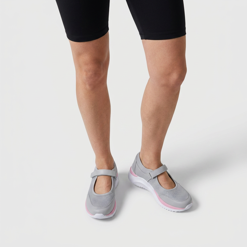 Sneakers Légères Semelle Crantée Coupe Classique pour Femme