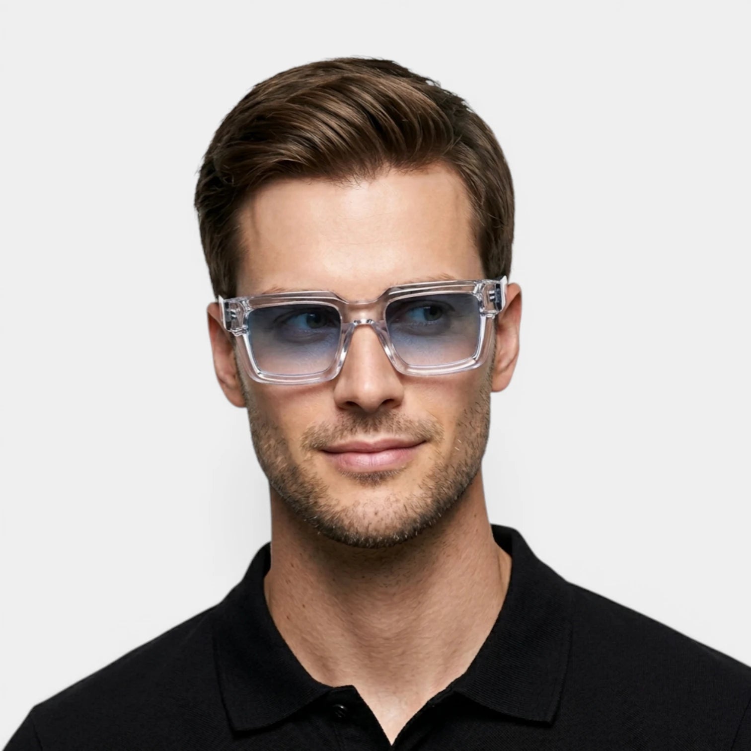 Lunettes Carrées Verres Dégradés Coupe Moderne pour Homme