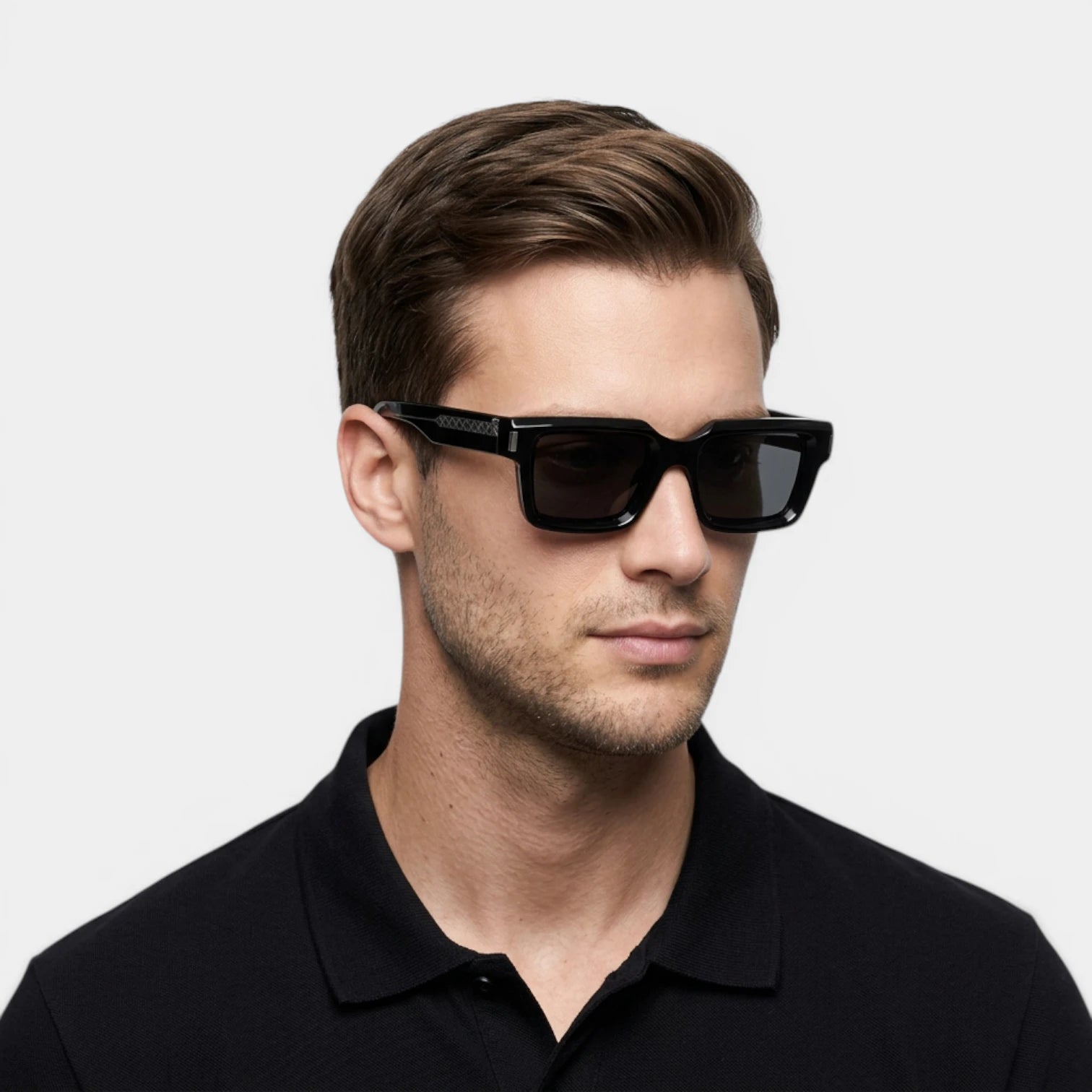 Lunettes Carrées Verres Dégradés Coupe Moderne pour Homme