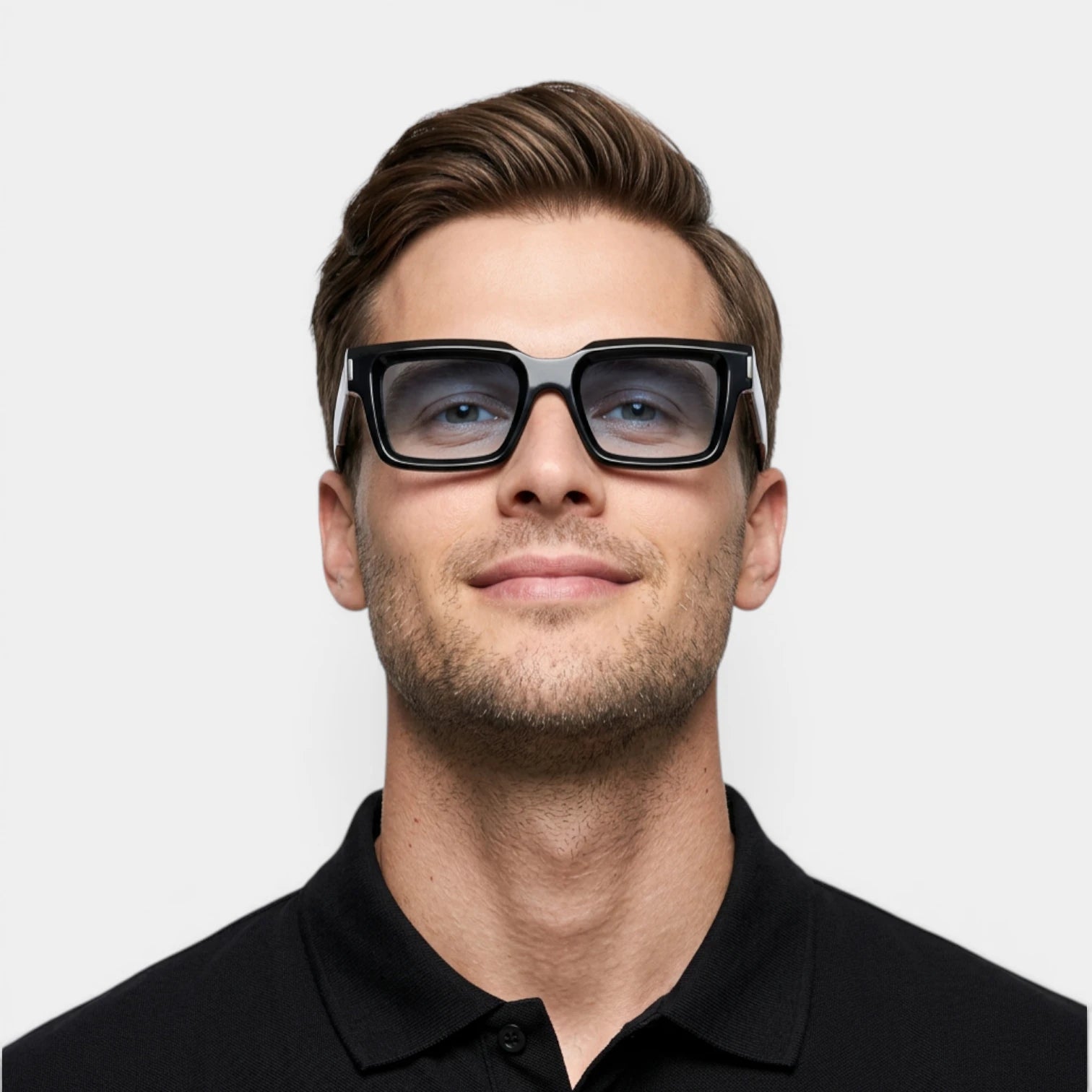 Lunettes Carrées Verres Dégradés Coupe Moderne pour Homme