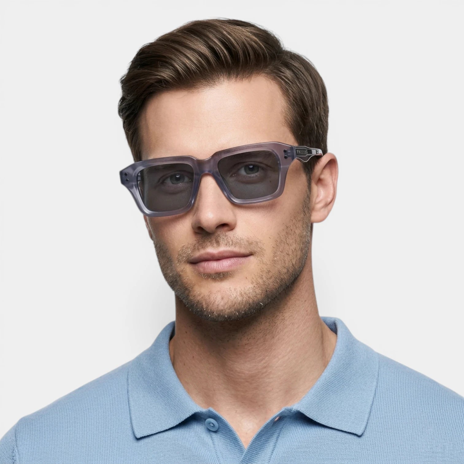 Lunettes Carrées Monture Épaisse Écaille pour Homme
