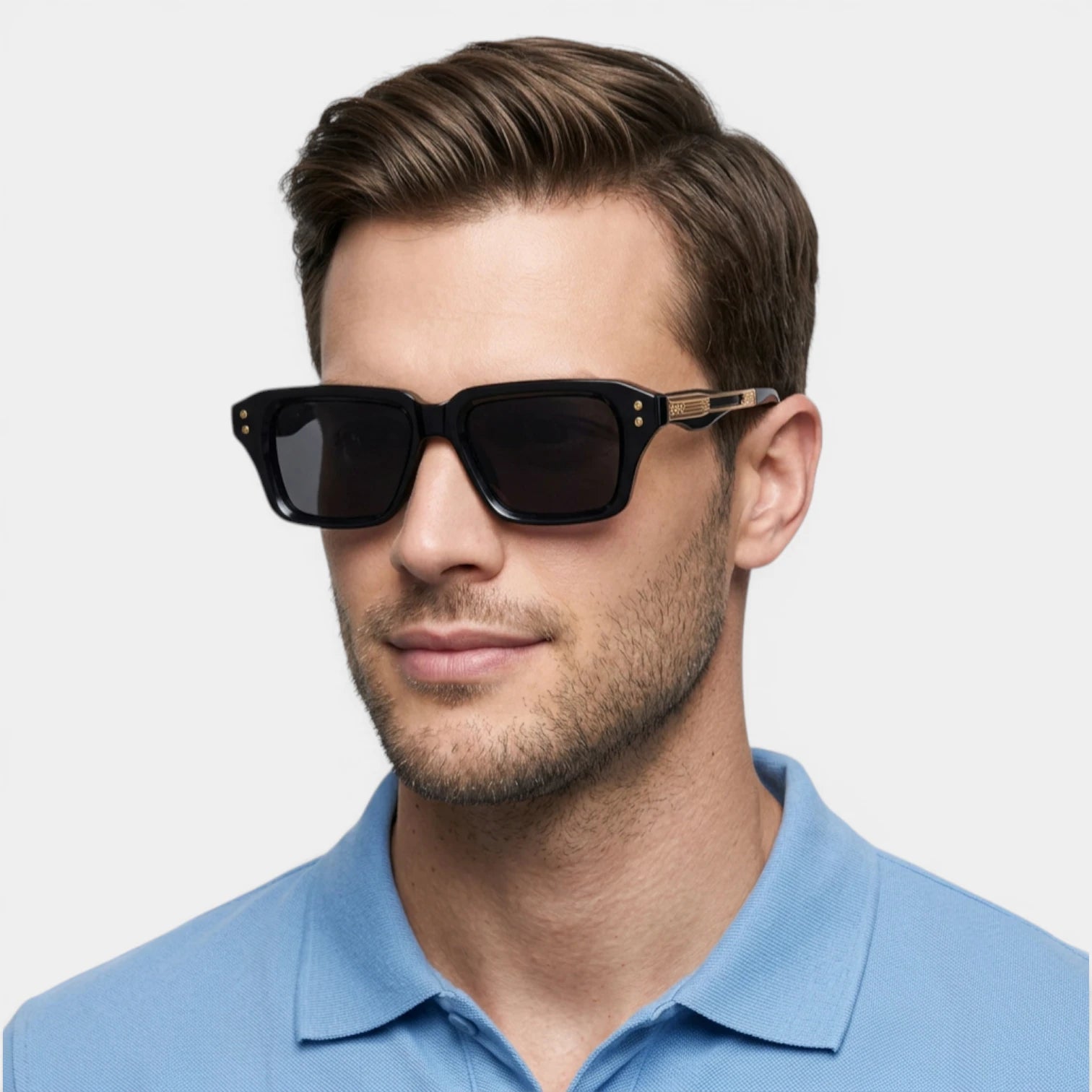 Lunettes Carrées Monture Épaisse Écaille pour Homme