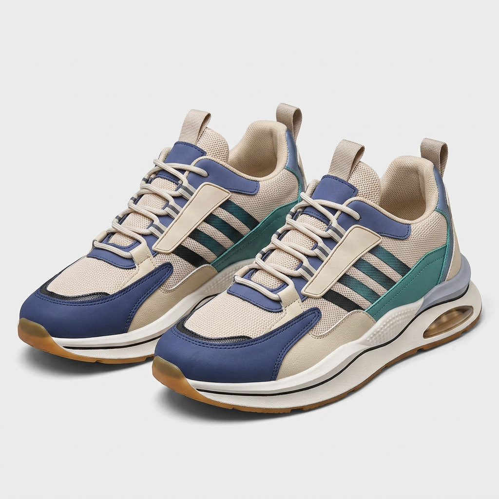 Sneakers Casual Semelle Épaisse Mesh Respirant pour Homme