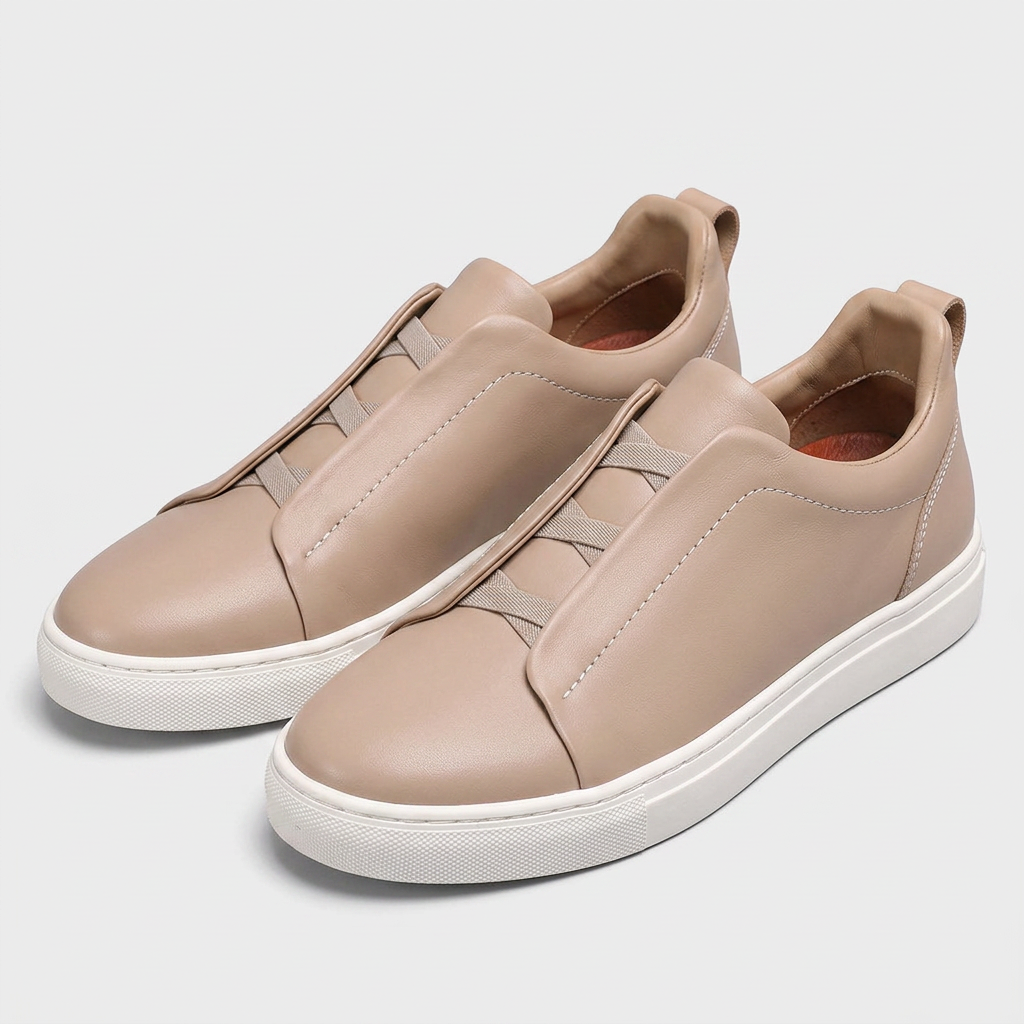 Sneakers Cuir Casual Confort pour Homme