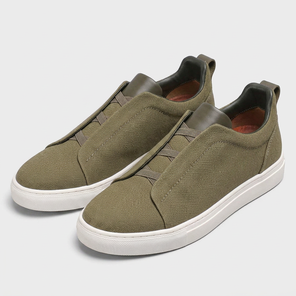 Sneakers Cuir Casual Confort pour Homme