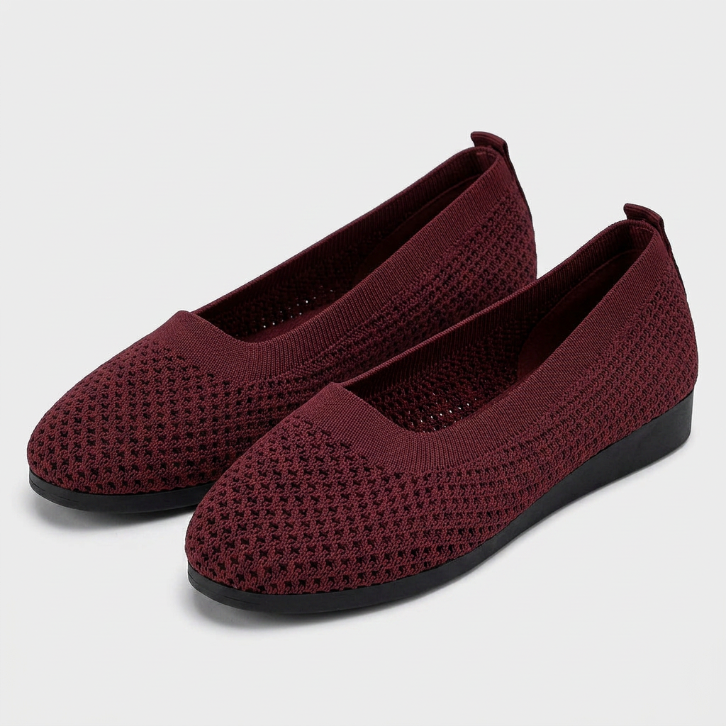 Ballerines Mesh Bout Rond Tricot Respirant pour Femme