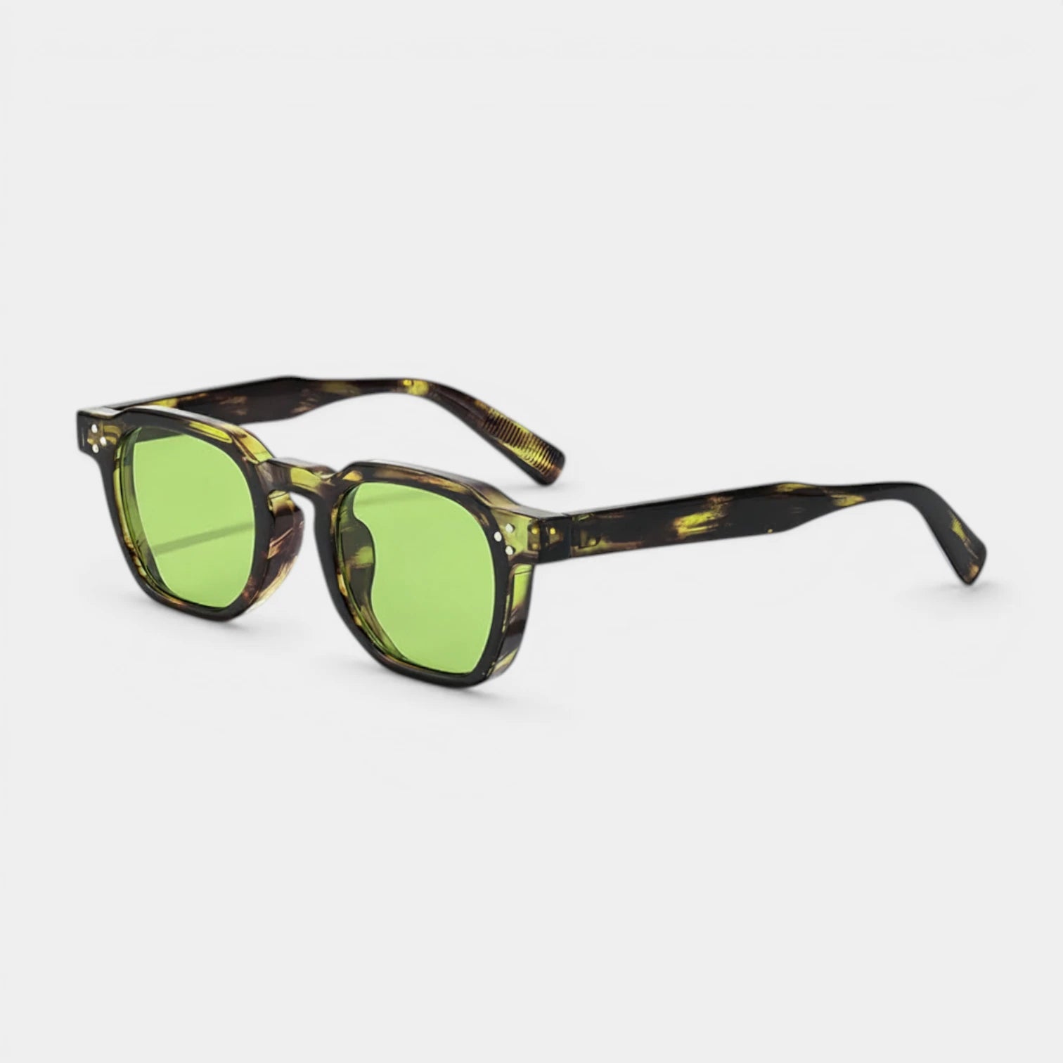 Lunettes Carrées Monture Épaisse Verres Teintés pour Homme