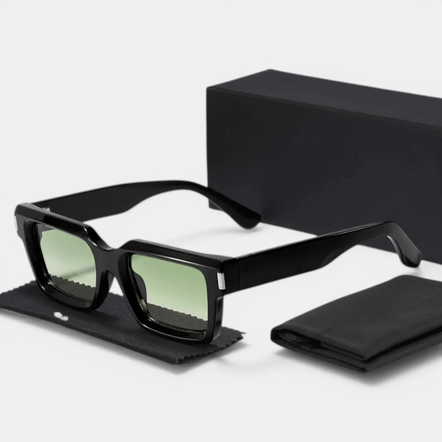 Lunettes Carrées Verres Dégradés Coupe Moderne pour Homme